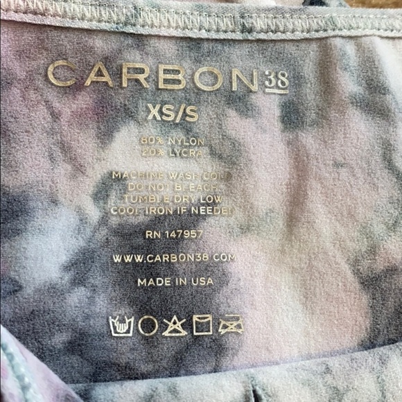 Carbon38 seamless tie dye tank XS/S NWT - Picture 7 of 8